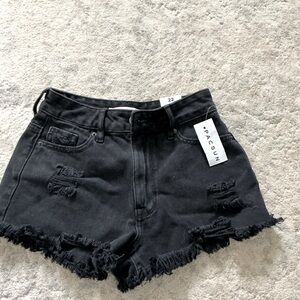 NWT Pacsun black jean shorts